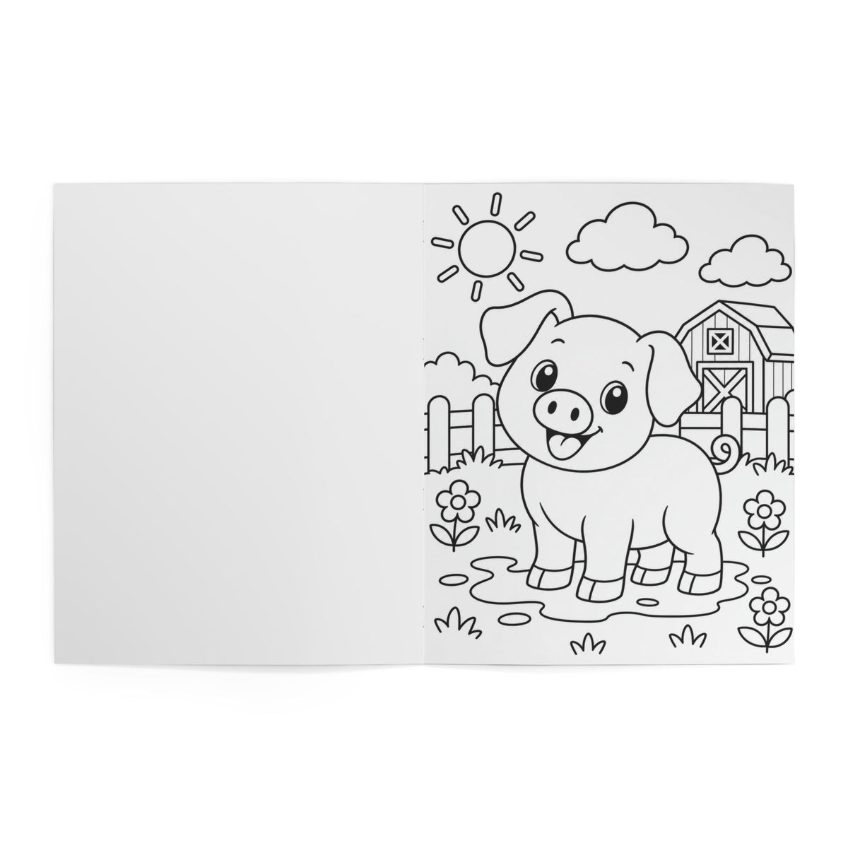 Little Paws, Big Colors: My First Happy Farm Animal Coloring Book