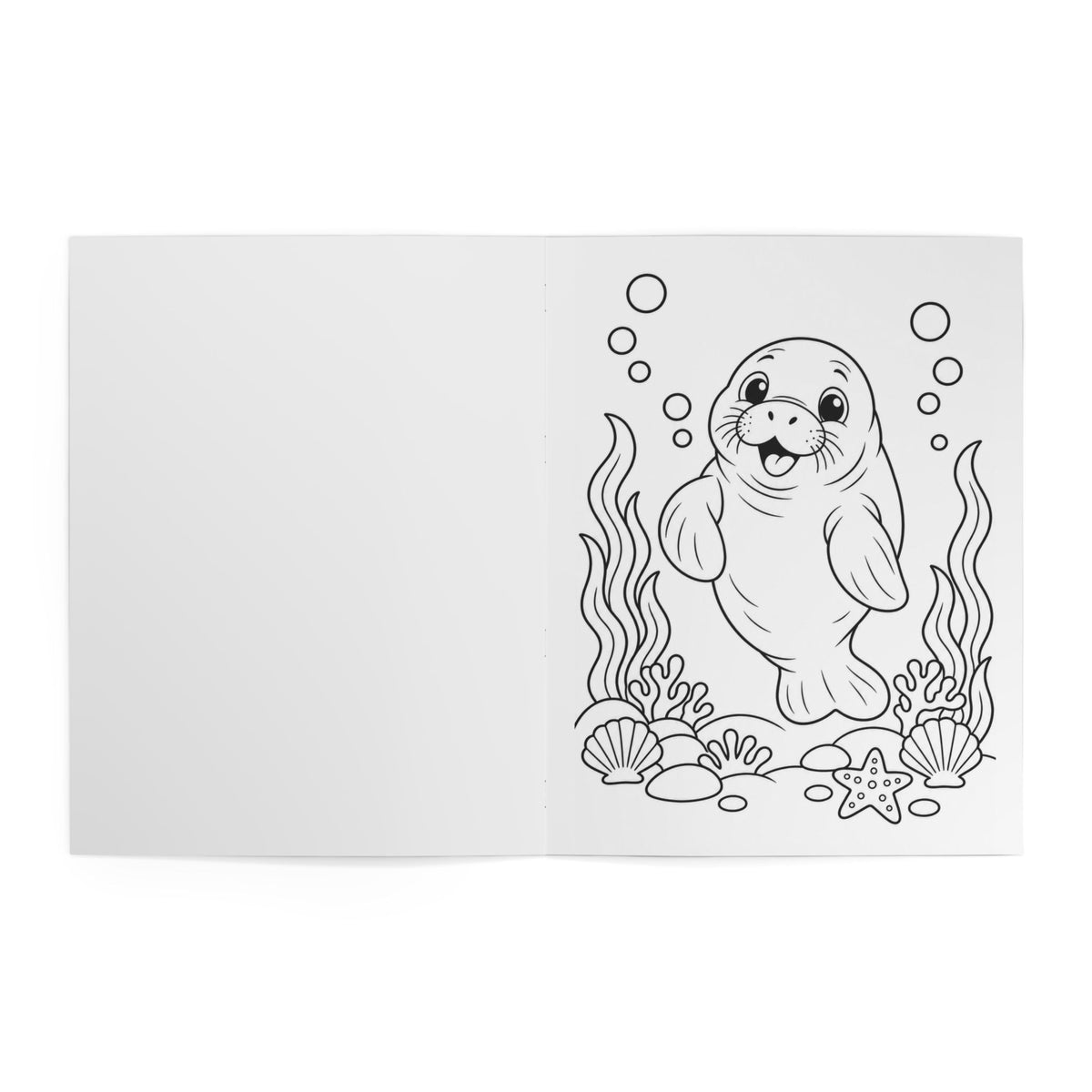 Little Fins, Big Colors: My First Happy Sea Animals Coloring Book