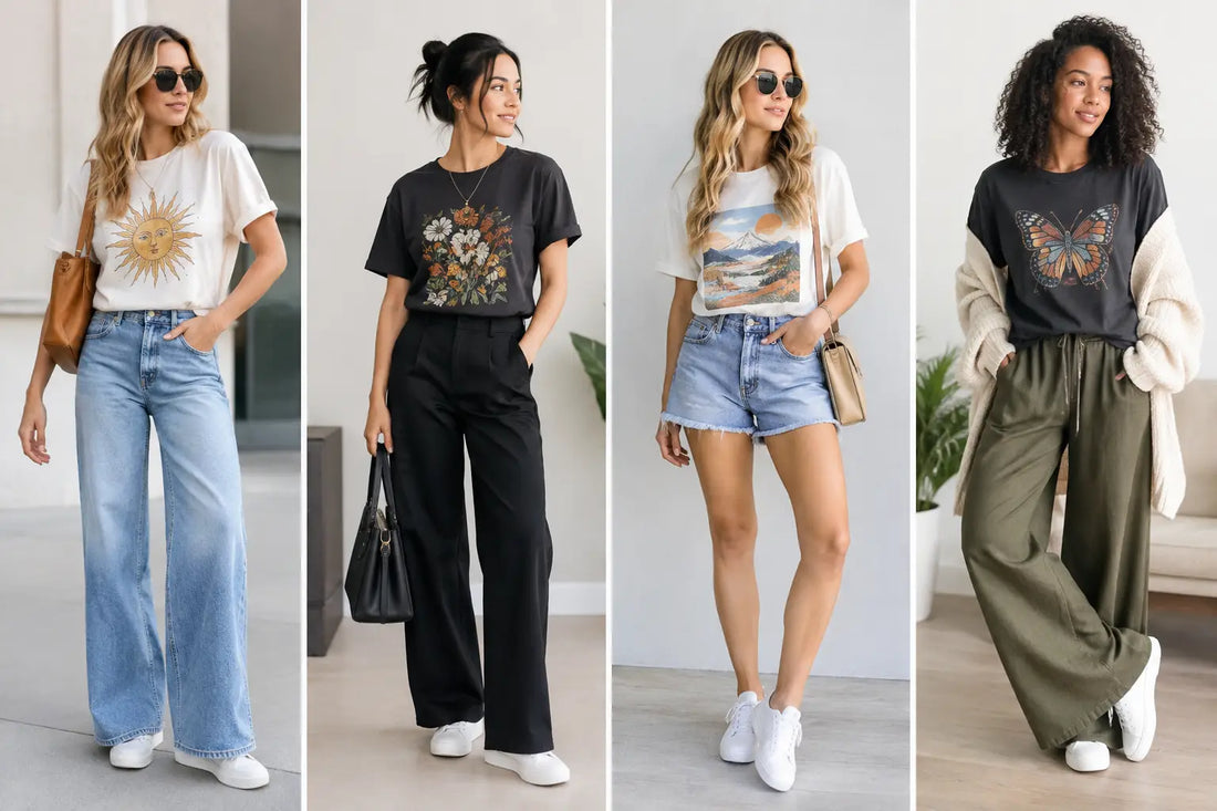 12 Graphic Tee Outfit Ideas for Everyday Style