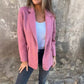 Ins Button Lapel Short Blazer Winter Fashion Commuter Jacket Outwear Women's Clothing