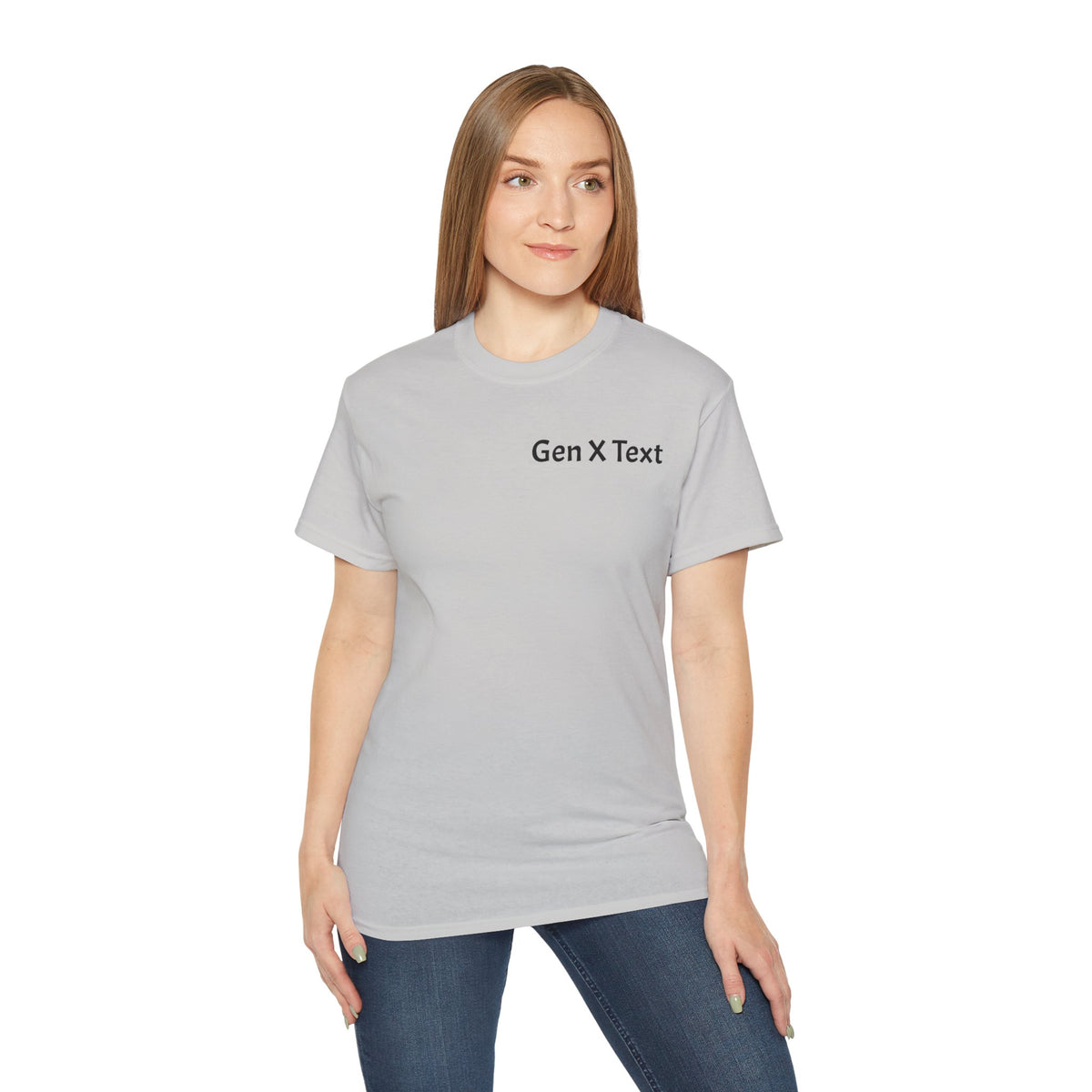 Gen X Text Tee — Retro Text Bubble Shirt with Nostalgic Phrases