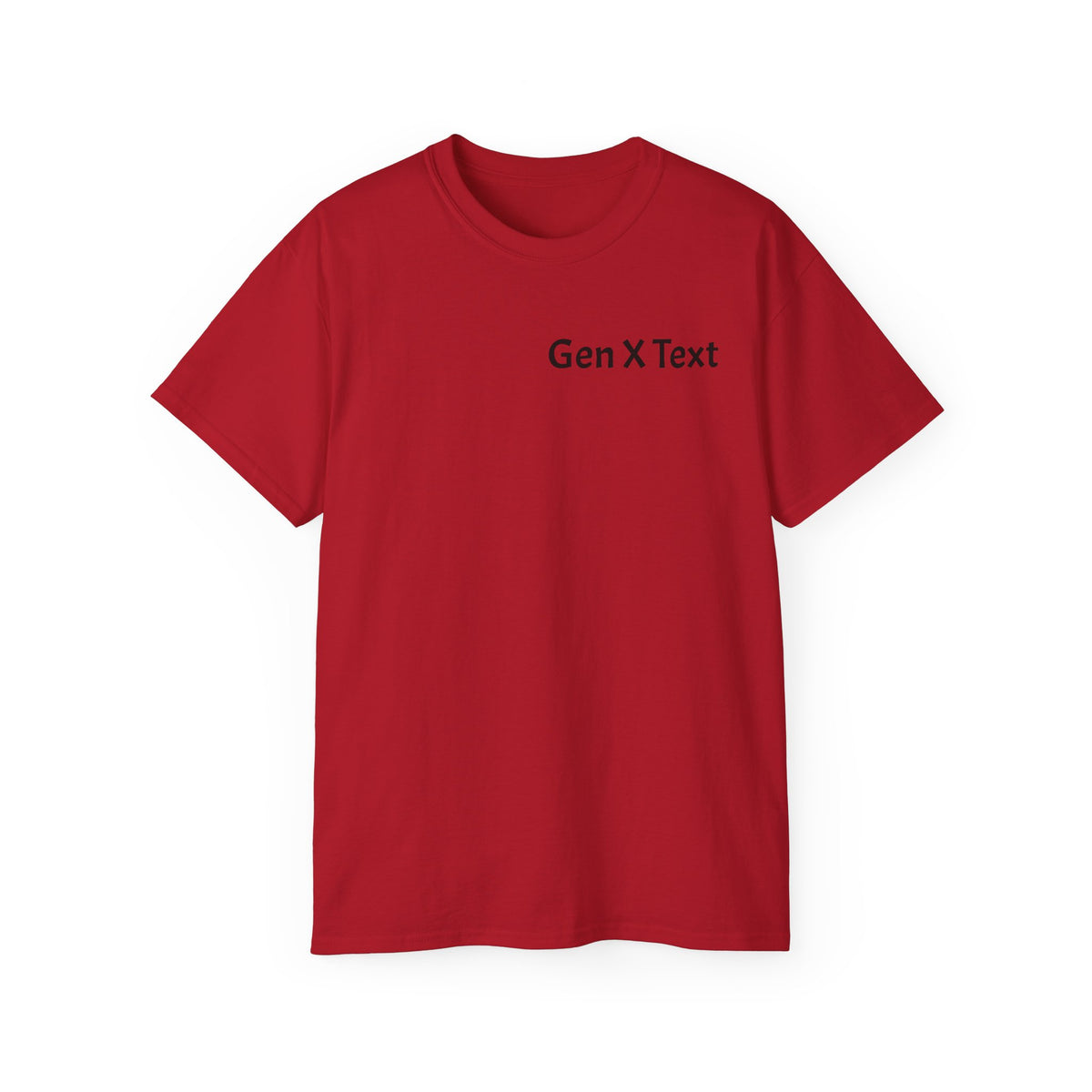 Gen X Text Tee — Retro Text Bubble Shirt with Nostalgic Phrases
