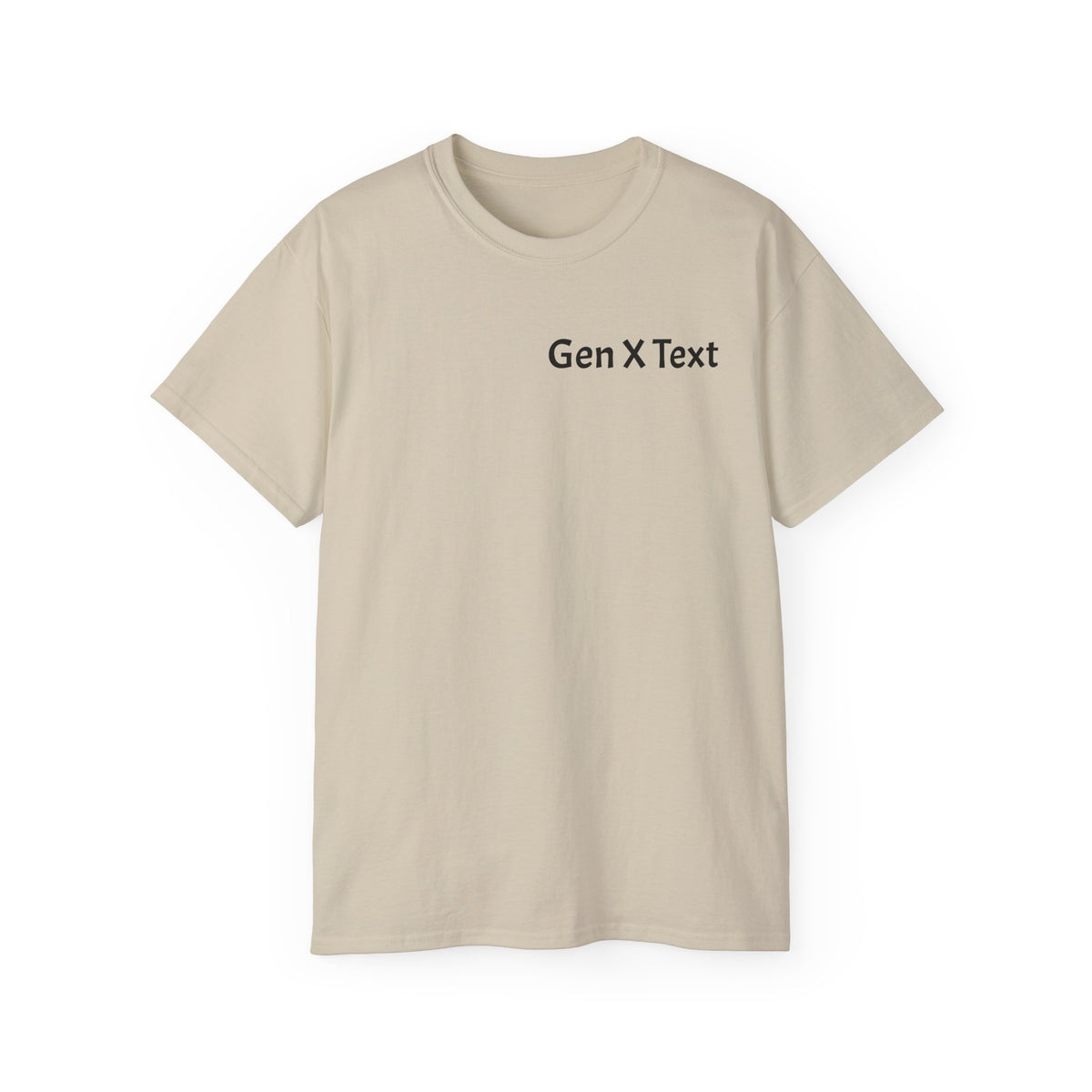 Gen X Text Tee — Retro Text Bubble Shirt with Nostalgic Phrases