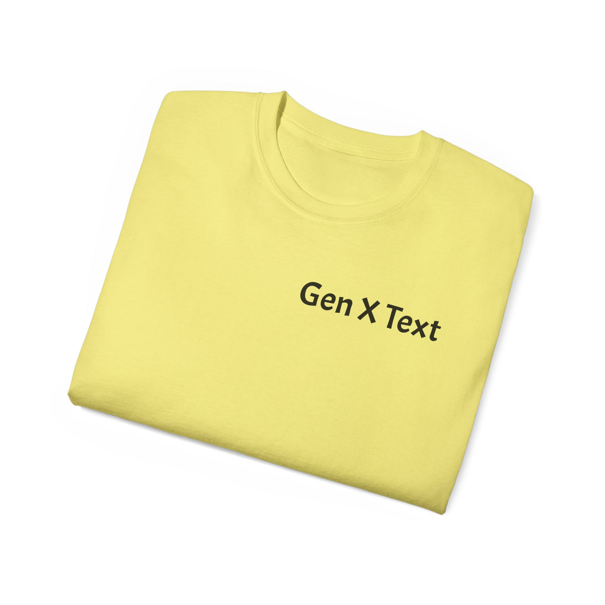 Gen X Text Tee — Retro Text Bubble Shirt with Nostalgic Phrases