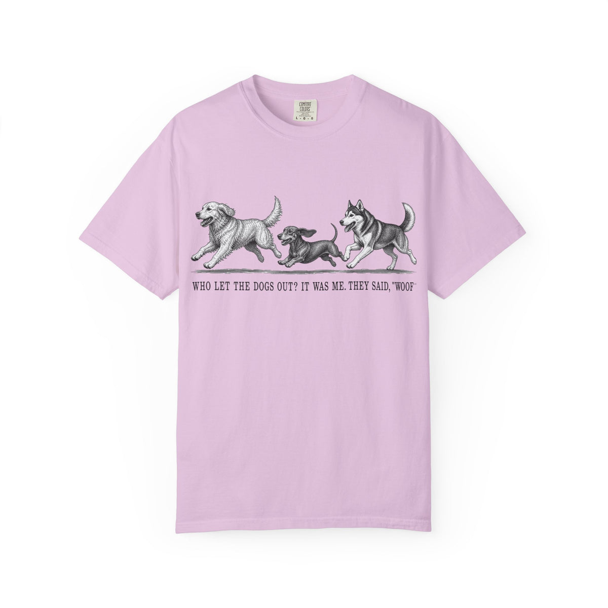 Dog Parade T-Shirt — "Who Let the Dogs Out?" Vintage Puppy Graphic Tee