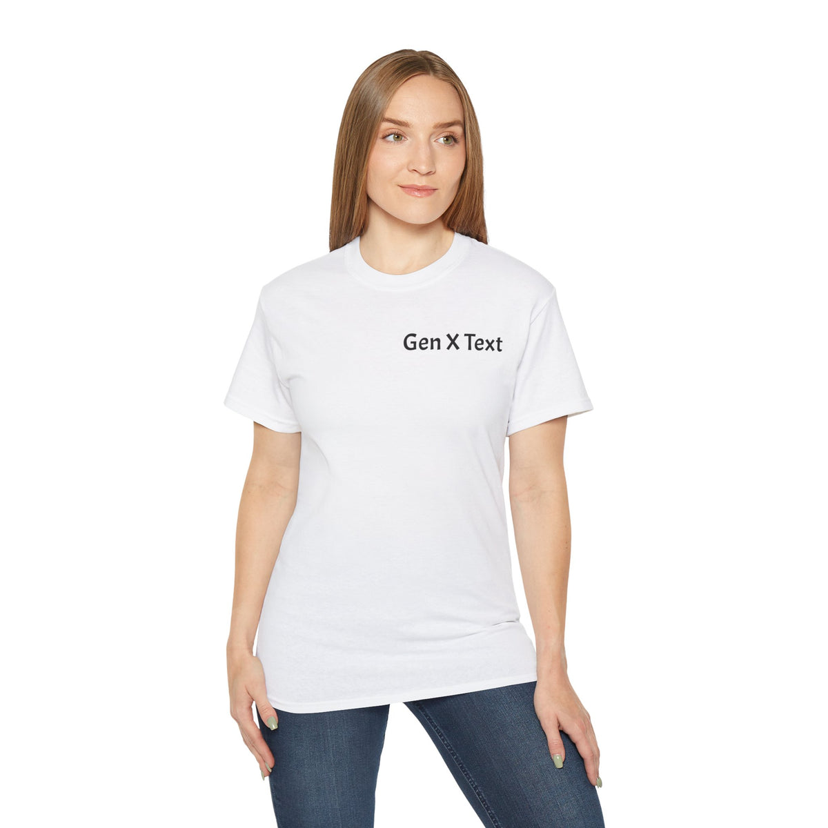Gen X Text Tee — Retro Text Bubble Shirt with Nostalgic Phrases