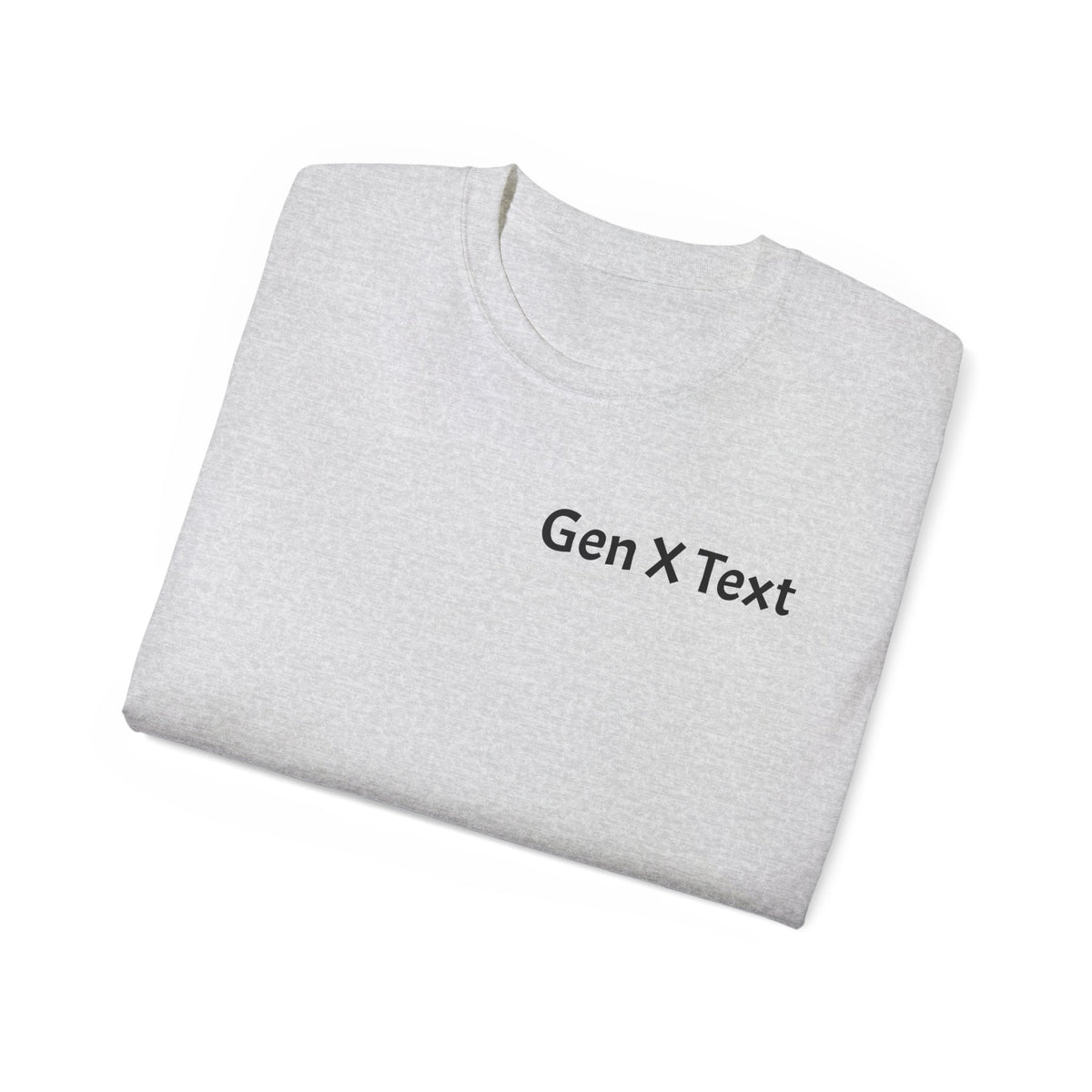 Gen X Text Tee — Retro Text Bubble Shirt with Nostalgic Phrases