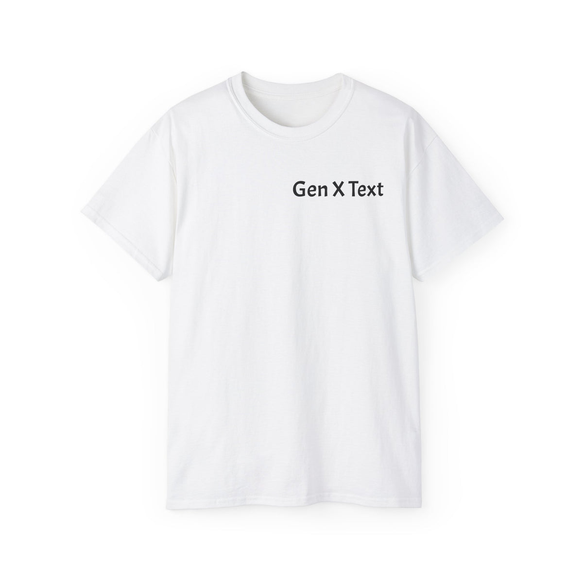 Gen X Text Tee — Retro Text Bubble Shirt with Nostalgic Phrases