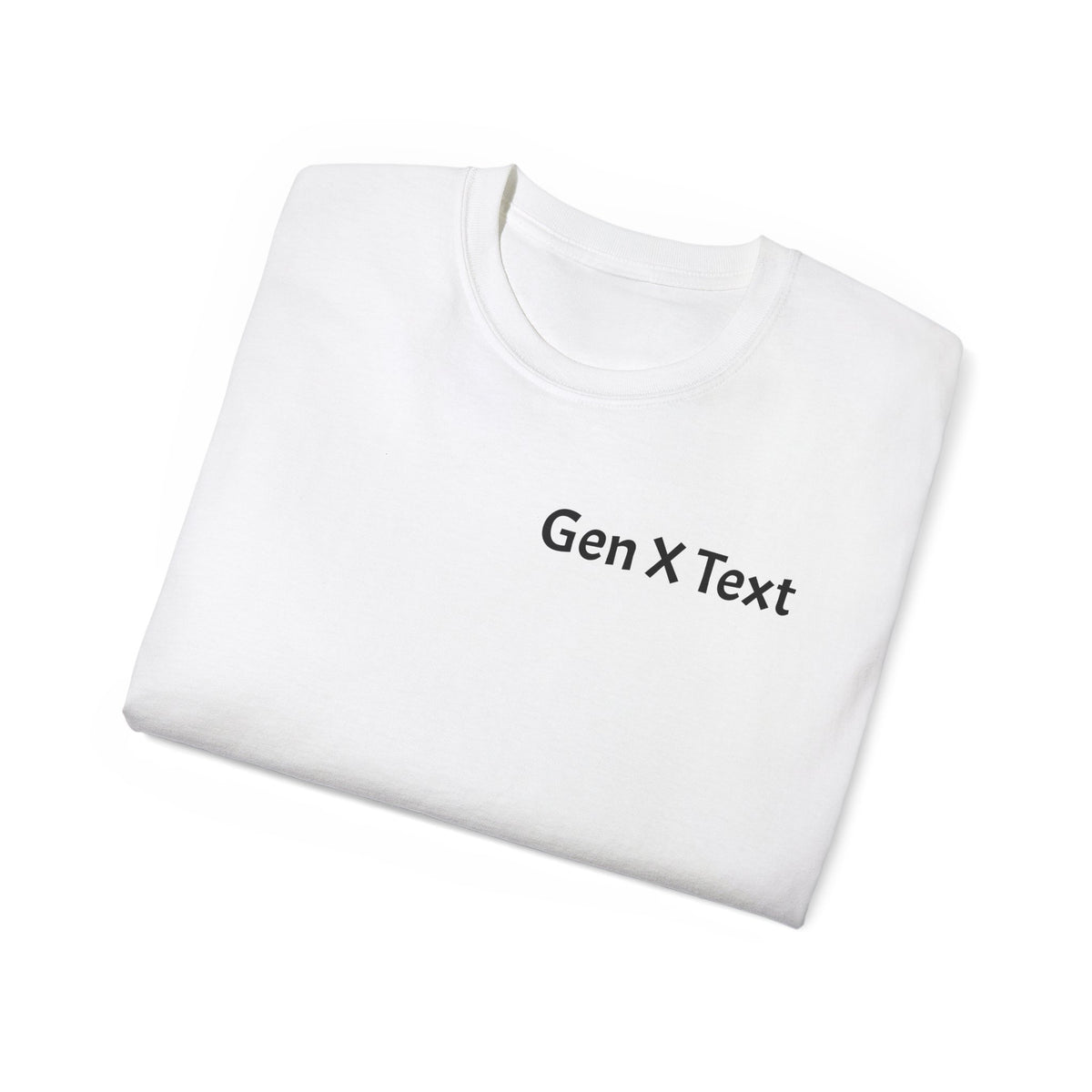Gen X Text Tee — Retro Text Bubble Shirt with Nostalgic Phrases