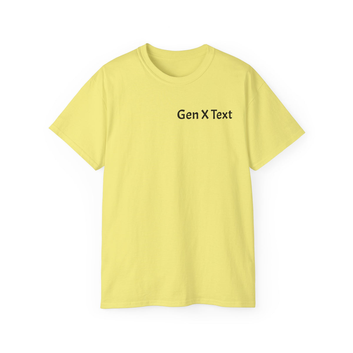 Gen X Text Tee — Retro Text Bubble Shirt with Nostalgic Phrases