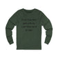 Unisex Jersey Long Sleeve Tee-Don't agree with me