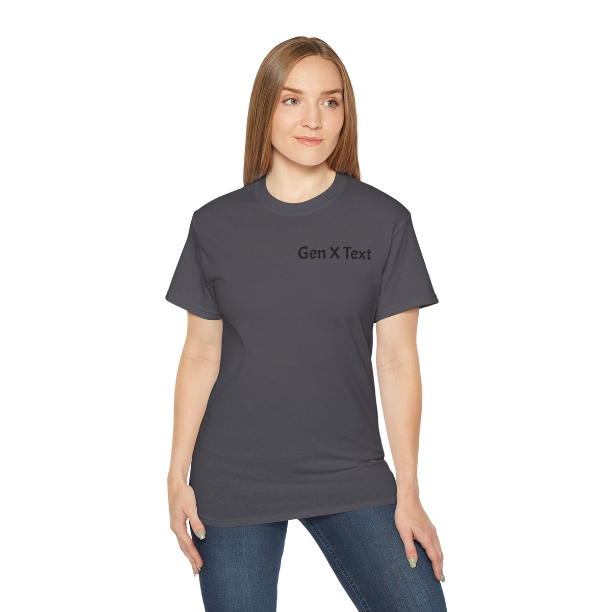 Gen X Text Tee — Retro Text Bubble Shirt with Nostalgic Phrases