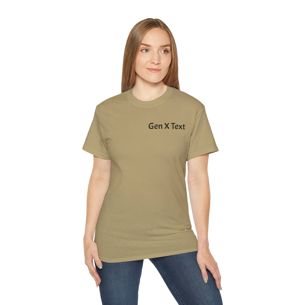 Gen X Text Tee — Retro Text Bubble Shirt with Nostalgic Phrases