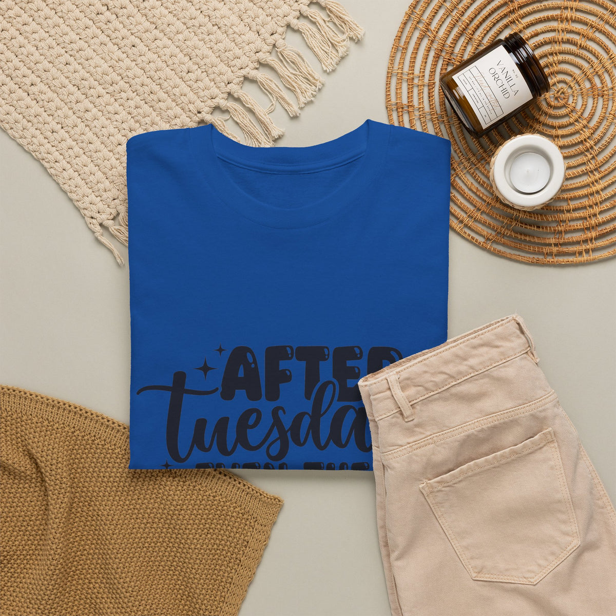 Graphic Tee — "After Tuesday Even The Calendar Says WTF" Funny Casual Shirt
