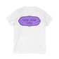 Wear What Today V-Neck Tee — Casual Purple Label Graphic T-Shirt