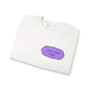 Wear What Today Crewneck Sweatshirt — Minimal Purple Label Graphic