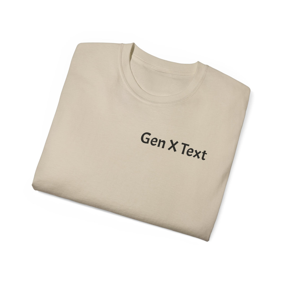 Gen X Text Tee — Retro Text Bubble Shirt with Nostalgic Phrases