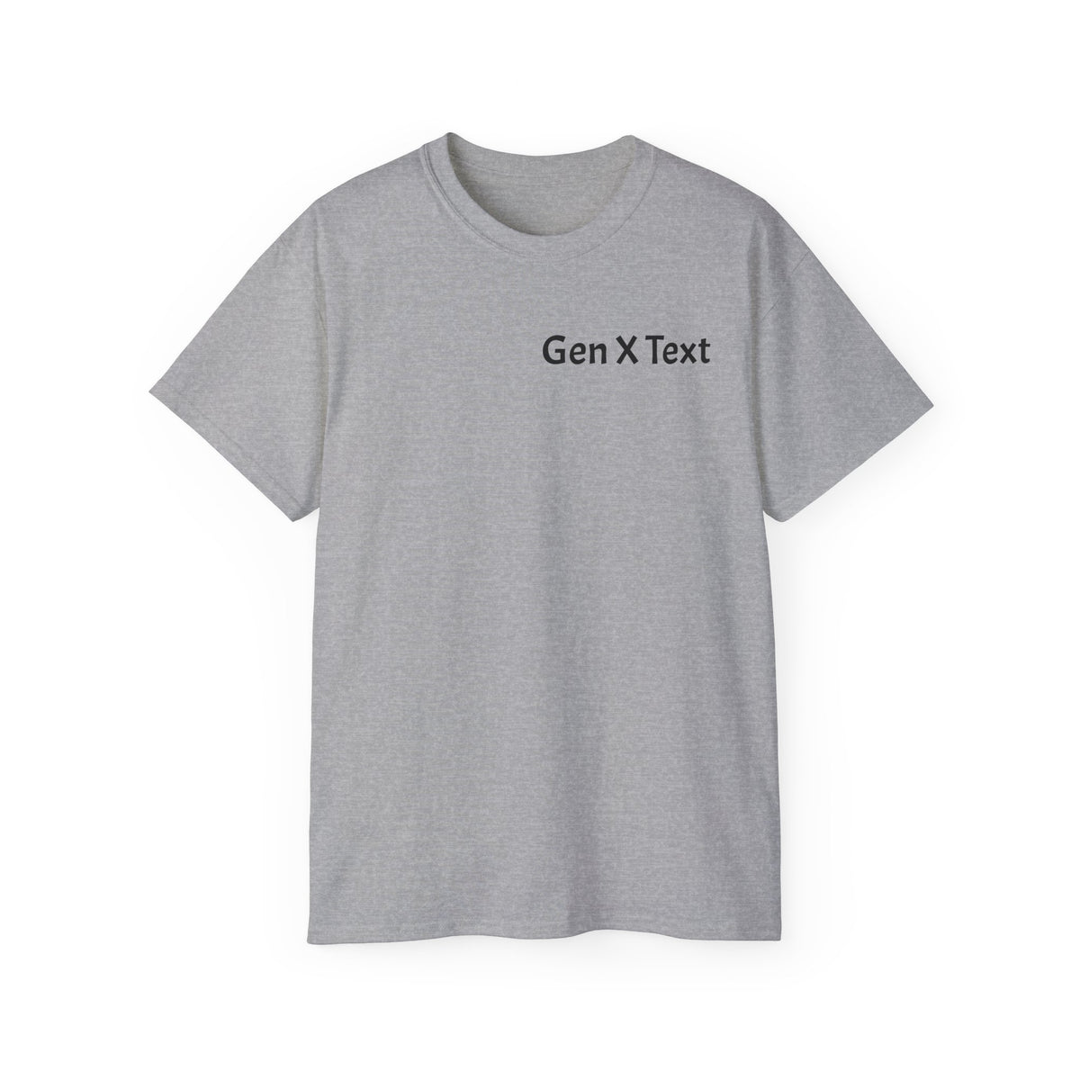Gen X Text Tee — Retro Text Bubble Shirt with Nostalgic Phrases