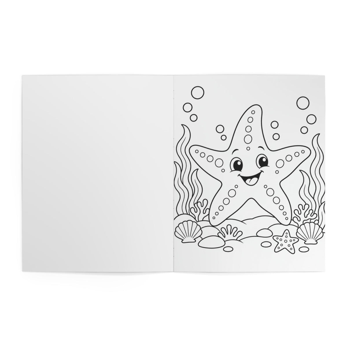 Little Fins, Big Colors: My First Happy Sea Animals Coloring Book