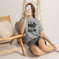 No / Hell No Graphic Tee — Funny Slogan Casual T‑Shirt