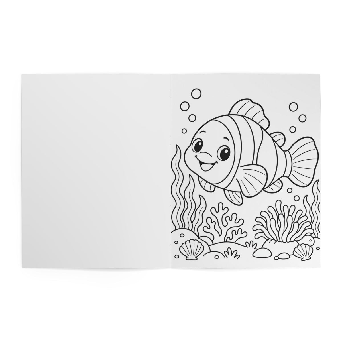 Little Fins, Big Colors: My First Happy Sea Animals Coloring Book