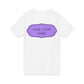 Wear What Today V-Neck Tee — Casual Purple Label Graphic T-Shirt