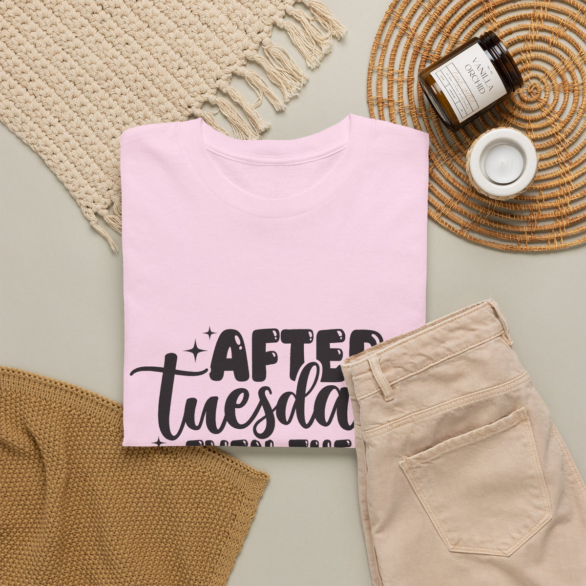 Graphic Tee — "After Tuesday Even The Calendar Says WTF" Funny Casual Shirt