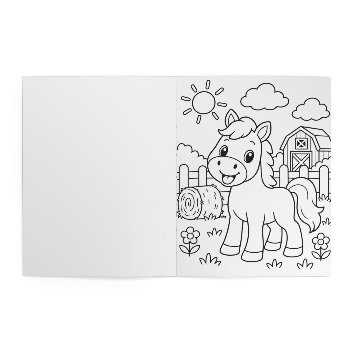 Little Paws, Big Colors: My First Happy Farm Animal Coloring Book