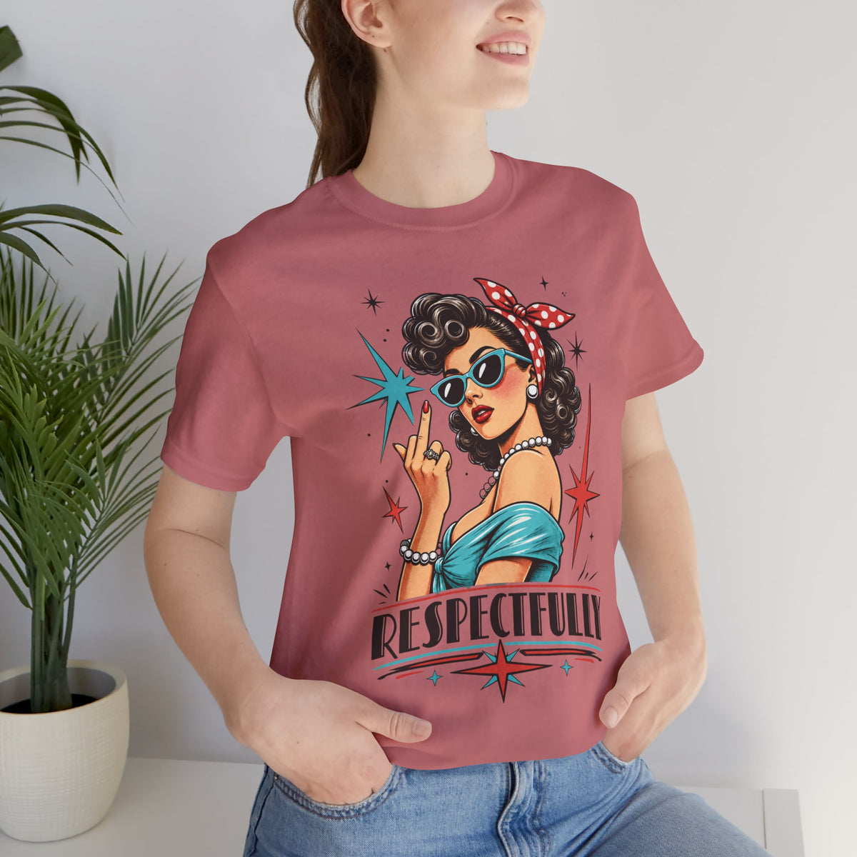 Respectfully Retro Pin-Up Tee