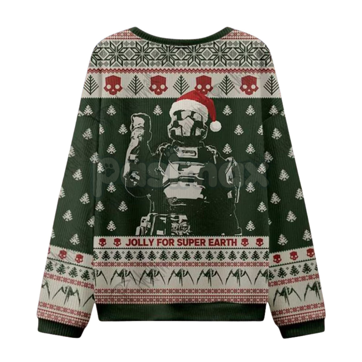Helldivers 2 "Jolly for Super Earth" Ugly Christmas Sweatshirt – Managed Democracy Gamer Xmas Gift