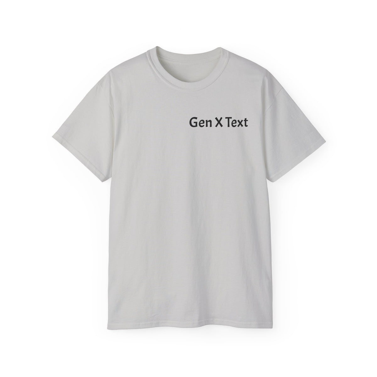 Gen X Text Tee — Retro Text Bubble Shirt with Nostalgic Phrases