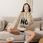 Crewneck Sweatshirt — "First of All... NO. Second of All... STILL NO" Funny Slogan Pullover