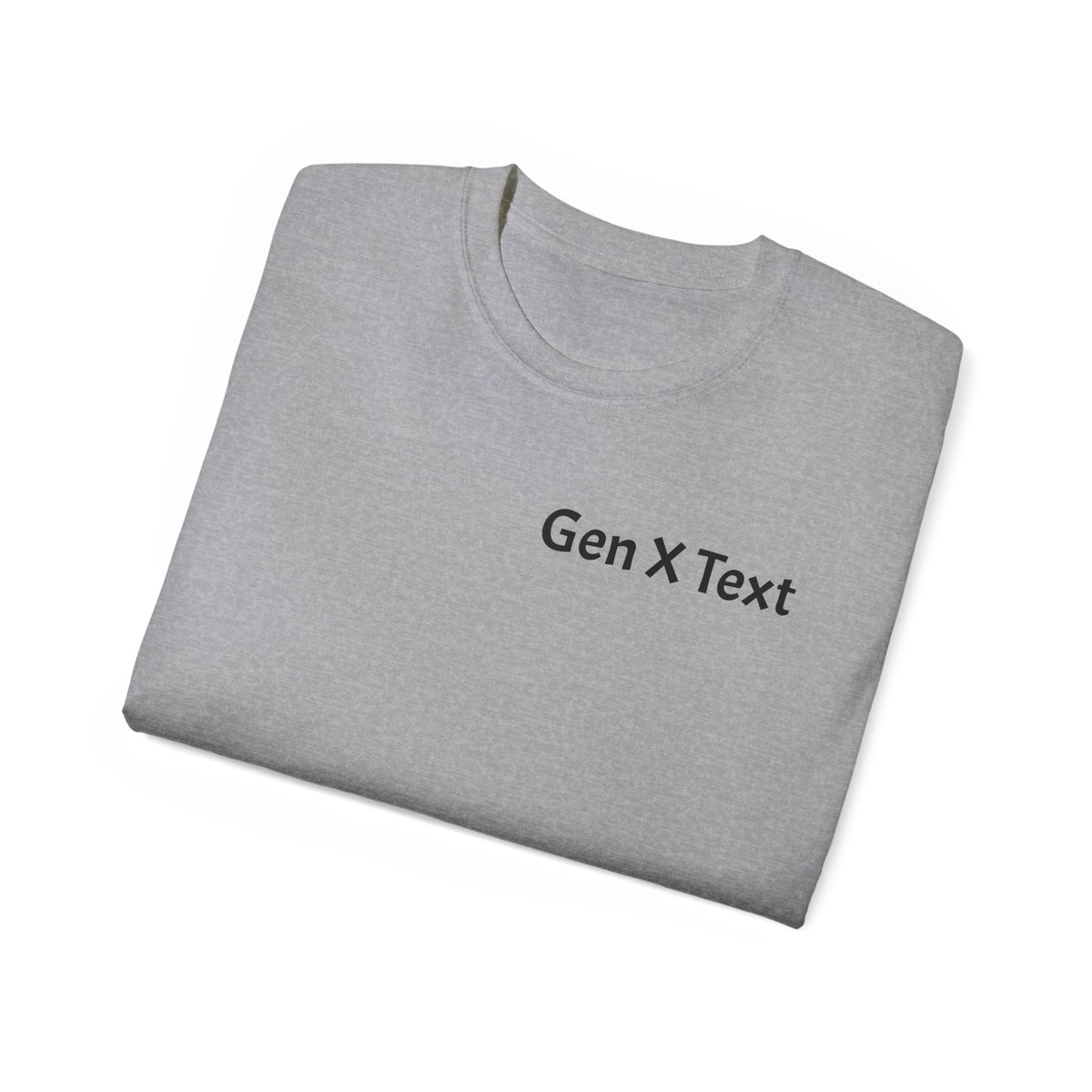 Gen X Text Tee — Retro Text Bubble Shirt with Nostalgic Phrases