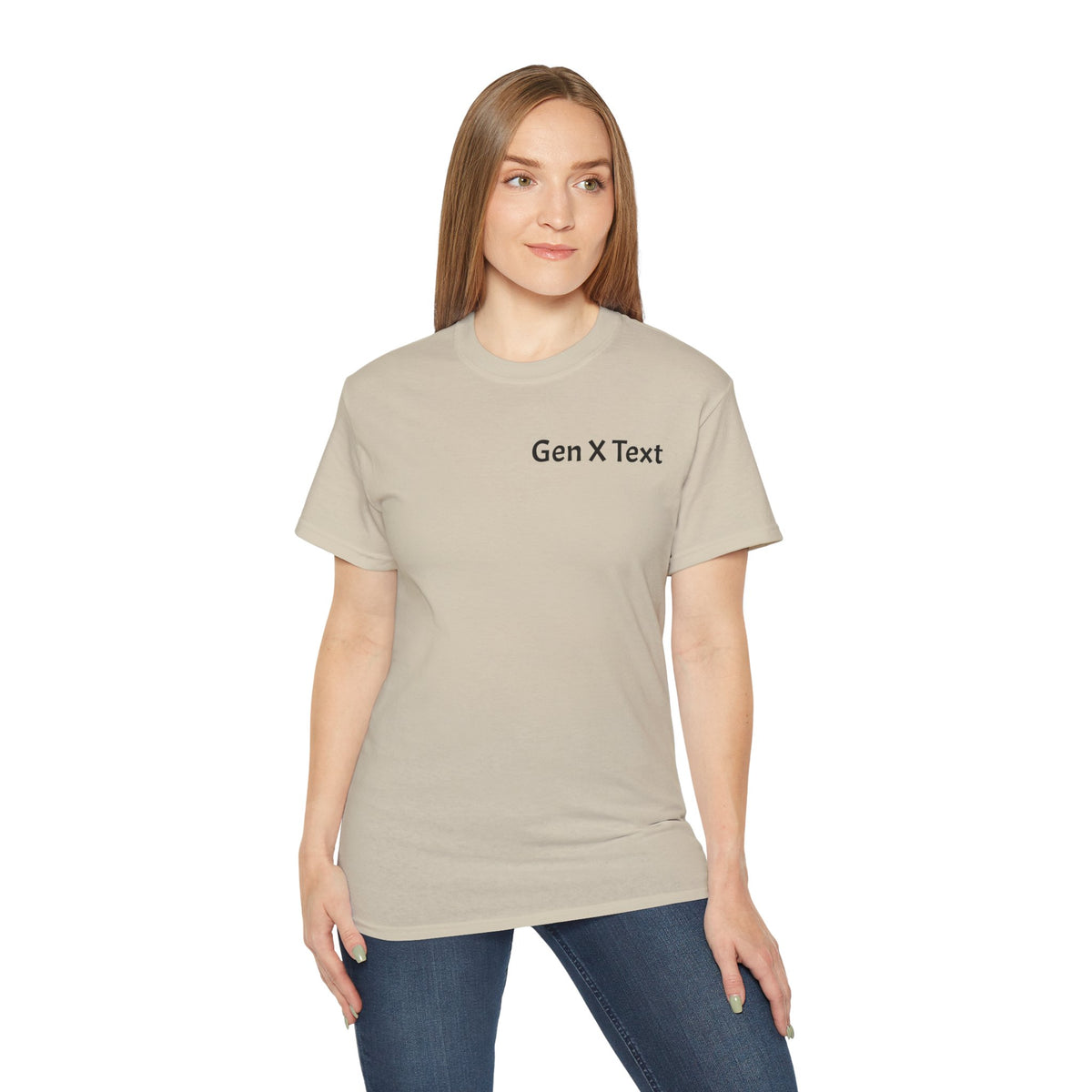 Gen X Text Tee — Retro Text Bubble Shirt with Nostalgic Phrases