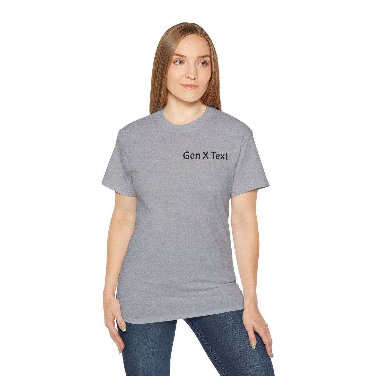 Gen X Text Tee — Retro Text Bubble Shirt with Nostalgic Phrases