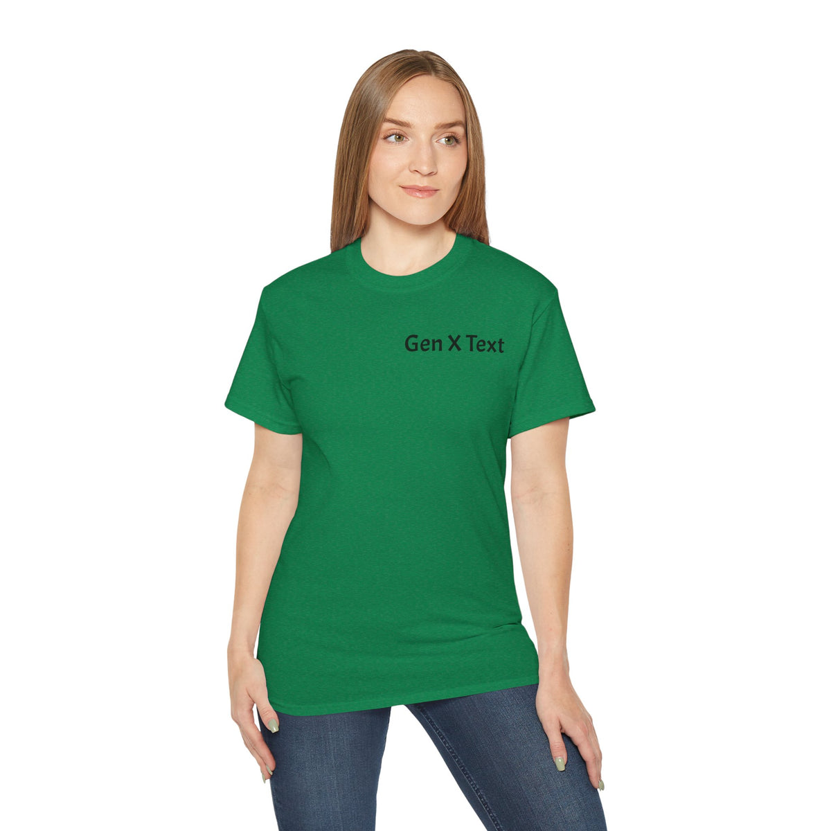 Gen X Text Tee — Retro Text Bubble Shirt with Nostalgic Phrases