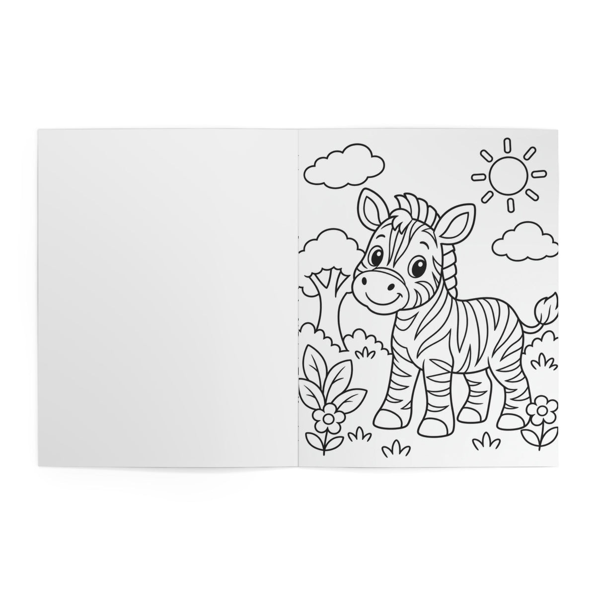Coloring Book — Little Paws, Big Colors: My First Happy Zoo Animal Coloring Book (Kids)