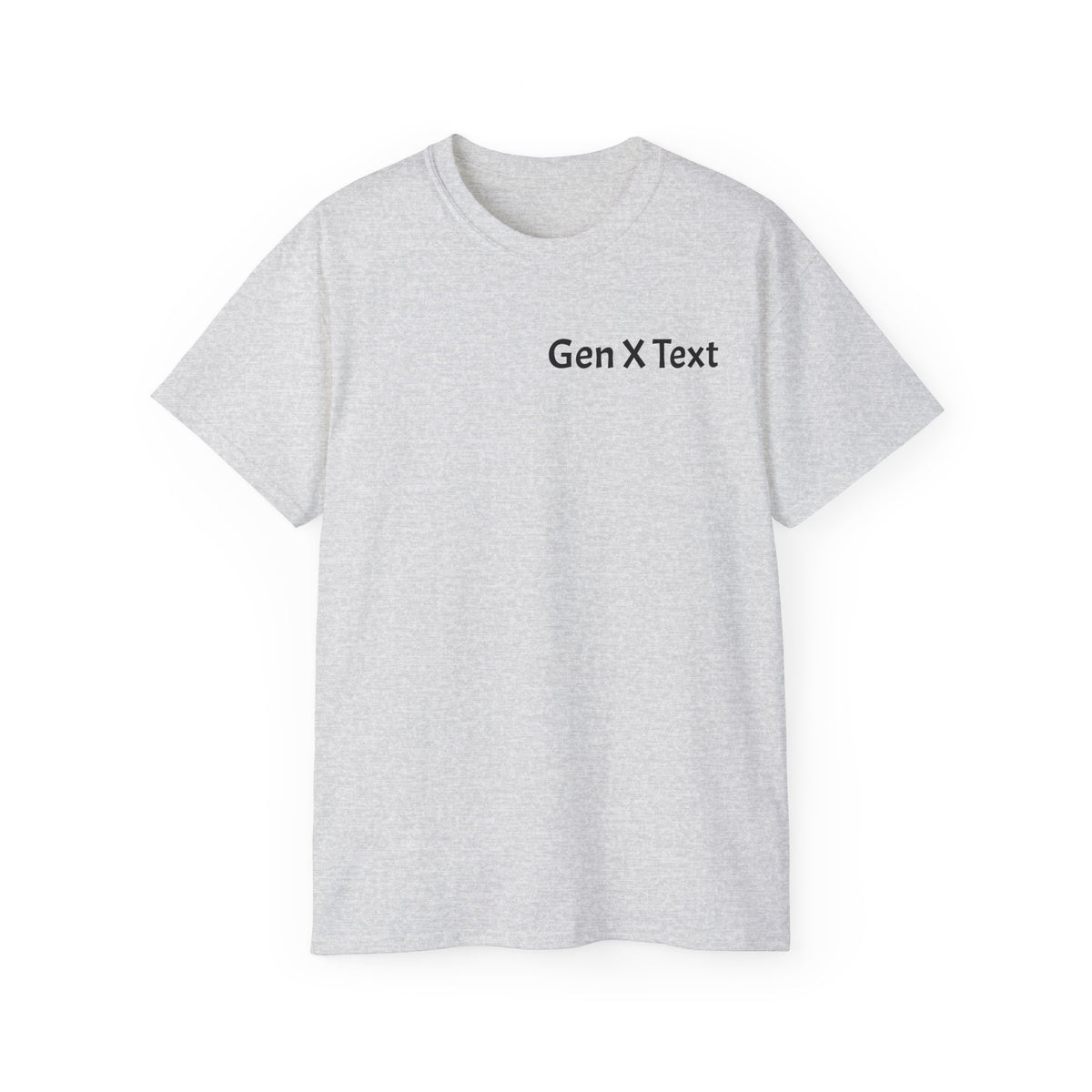 Gen X Text Tee — Retro Text Bubble Shirt with Nostalgic Phrases