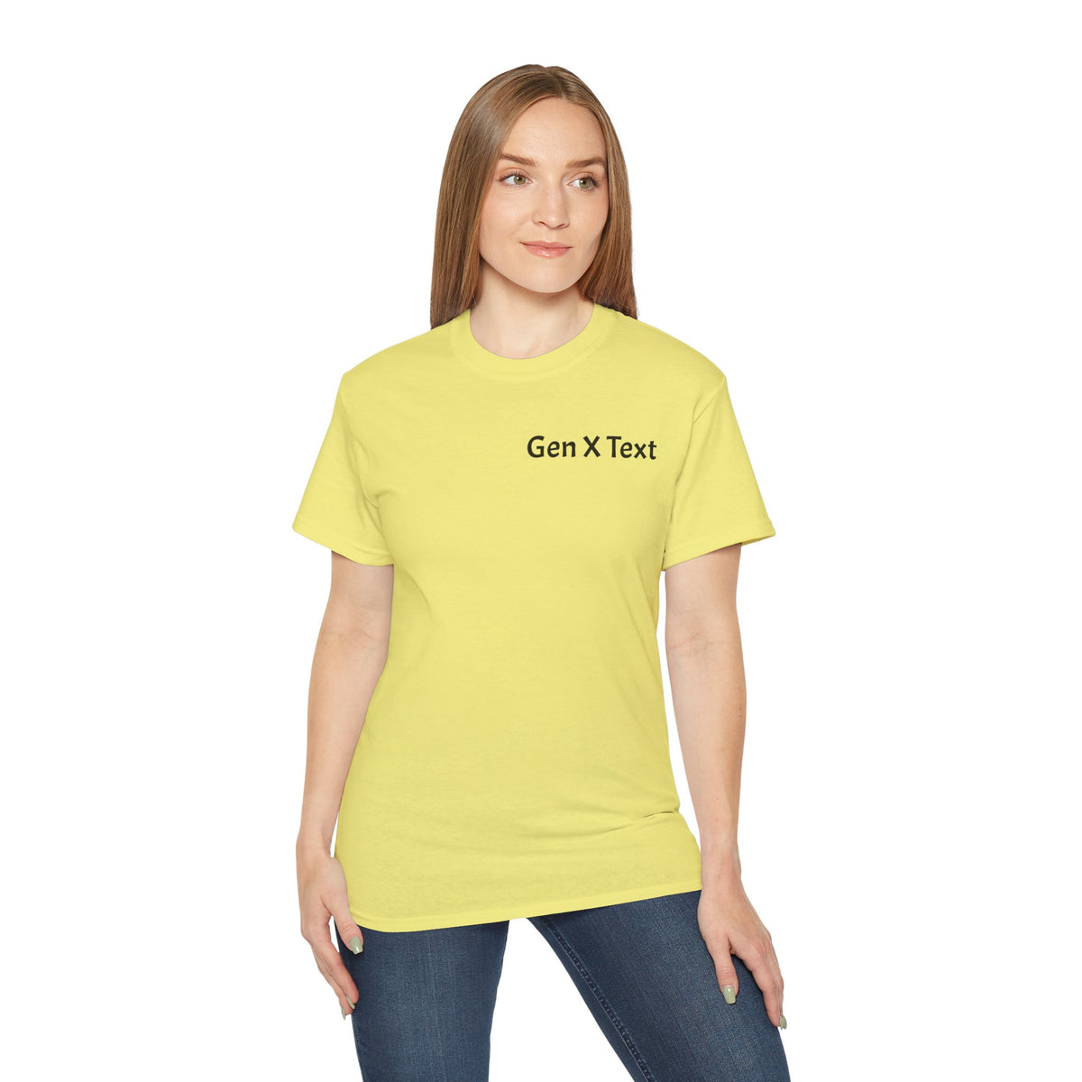 Gen X Text Tee — Retro Text Bubble Shirt with Nostalgic Phrases