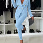 Lapel Button-Down Jacket & Slim-Fit Trousers Suit – 15 Colors XS–XXL