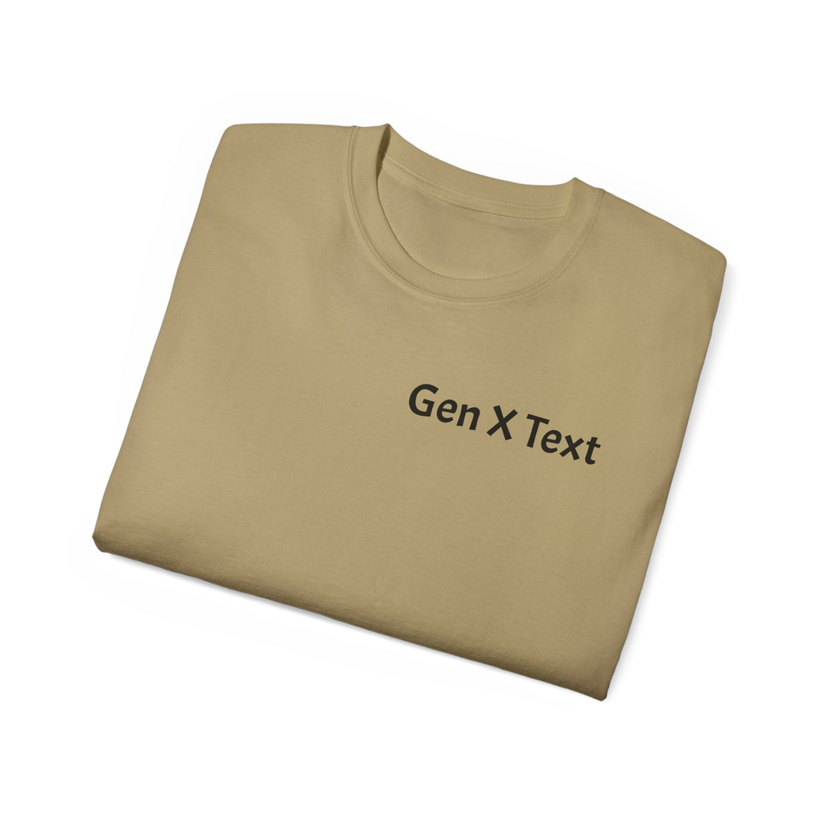 Gen X Text Tee — Retro Text Bubble Shirt with Nostalgic Phrases