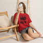 No / Hell No Graphic Tee — Funny Slogan Casual T‑Shirt