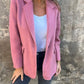 Ins Button Lapel Short Blazer Winter Fashion Commuter Jacket Outwear Women's Clothing