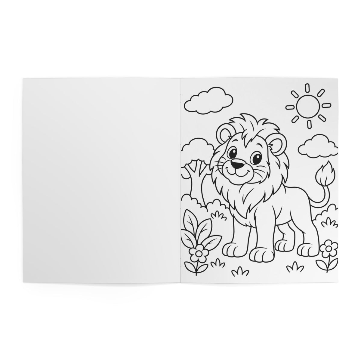 Coloring Book — Little Paws, Big Colors: My First Happy Zoo Animal Coloring Book (Kids)