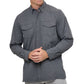Caviar Pearl Snap Shirt | Long Sleeve