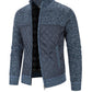 New Autumn Winter Jacket Men Warm Casual Slim Fit Fleece Jacket Elegant Jackets For Men Warm Soft Sweater Solid Jackets Casual Business Men Clothing Lightweight Hooded Jackets
