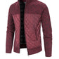 New Autumn Winter Jacket Men Warm Casual Slim Fit Fleece Jacket Elegant Jackets For Men Warm Soft Sweater Solid Jackets Casual Business Men Clothing Lightweight Hooded Jackets