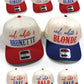 Red, White and Hair Color Snapback