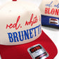 Red, White and Hair Color Snapback