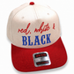 Red, White and Hair Color Snapback